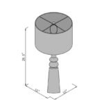 Corryn Cottage White Table Lamp - Image 7