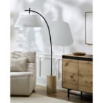 Renny Traditional Black/Beige Floor Lamp - Image 2