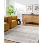 Shelbey Global Light Brown Area Rug - Image 3