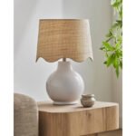 Tereza Rustic White/Wheat Table Lamp - Image 2
