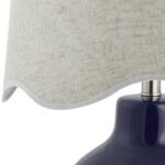 Tereza Rustic Dark Blue/Wheat Table Lamp - Image 4