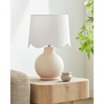 Tereza Rustic Cream/White Table Lamp - Image 2