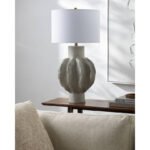 Jaryd Rustic Light Gray Table Lamp - Image 3