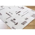 Shareef Modern Dark Brown Washable Area Rug - Image 3