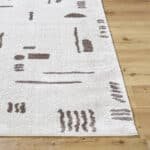 Shareef Modern Dark Brown Washable Area Rug - Image 6
