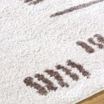 Shareef Modern Dark Brown Washable Area Rug - Image 7