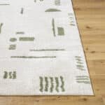Shareef Modern Grass Green Washable Area Rug - Image 5