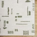 Shareef Modern Grass Green Washable Area Rug - Image 7