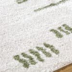 Shareef Modern Grass Green Washable Area Rug - Image 6