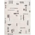 Shareef Modern Charcoal Washable Area Rug - Image 3