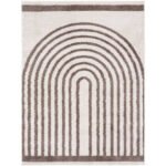 Larita Modern Dark Brown Washable Area Rug - Image 2