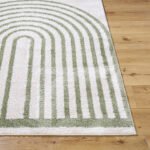 Larita Modern Grass Green Washable Area Rug - Image 5