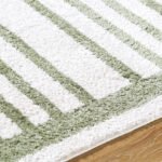 Larita Modern Grass Green Washable Area Rug - Image 7