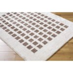Noam Modern Dark Brown Washable Area Rug - Image 3