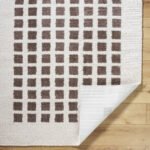 Noam Modern Dark Brown Washable Area Rug - Image 4