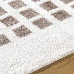 Noam Modern Dark Brown Washable Area Rug - Image 7