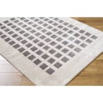 Noam Modern Charcoal Washable Area Rug - Image 3