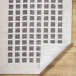 Noam Modern Charcoal Washable Area Rug - Image 4