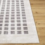 Noam Modern Charcoal Washable Area Rug - Image 5