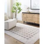 Noam Modern Medium Gray Washable Area Rug