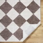 Jason Modern Dark Brown Washable Area Rug - Image 3