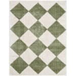 Jason Modern Grass Green Washable Area Rug - Image 3
