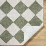 Jason Modern Grass Green Washable Area Rug - Image 4