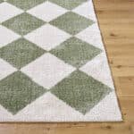 Jason Modern Grass Green Washable Area Rug - Image 5