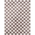 Shera Modern Dark Brown Washable Area Rug - Image 2