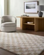 Shera Modern Beige Washable Area Rug - Image 2
