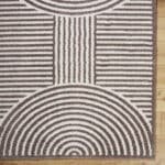 Marcela Modern Dark Brown Washable Area Rug - Image 8