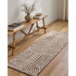 Marcela Modern Dark Brown Washable Area Rug - Image 2