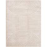 Marcela Modern Beige Washable Area Rug - Image 3