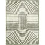 Marcela Modern Grass Green Washable Area Rug - Image 3