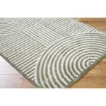 Marcela Modern Grass Green Washable Area Rug - Image 4