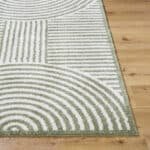 Marcela Modern Grass Green Washable Area Rug - Image 6
