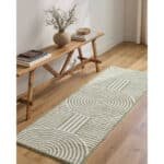 Marcela Modern Grass Green Washable Area Rug - Image 2