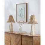 Durand Modern Brown/Light Gray Table Lamp - Image 2