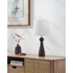 Edgardo Modern Dark Brown Table Lamp - Image 4