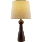 Edgardo Modern Dark Brown Table Lamp - Image 2