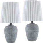 Dwanna Modern Gray Table Lamp