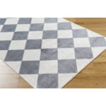 Senior Modern Slate/Ivory Washable Area Rug - Image 5