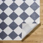 Senior Modern Slate/Ivory Washable Area Rug - Image 4