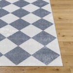 Senior Modern Slate/Ivory Washable Area Rug - Image 3