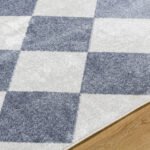 Senior Modern Slate/Ivory Washable Area Rug - Image 2