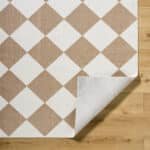 Senior Modern Light Brown Washable Area Rug - Image 5