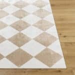 Senior Modern Light Brown Washable Area Rug - Image 4