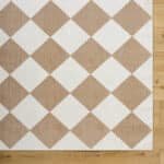 Senior Modern Light Brown Washable Area Rug - Image 2