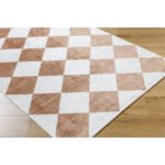 Senior Modern Rust Washable Area Rug - Image 5