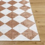 Senior Modern Rust Washable Area Rug - Image 3